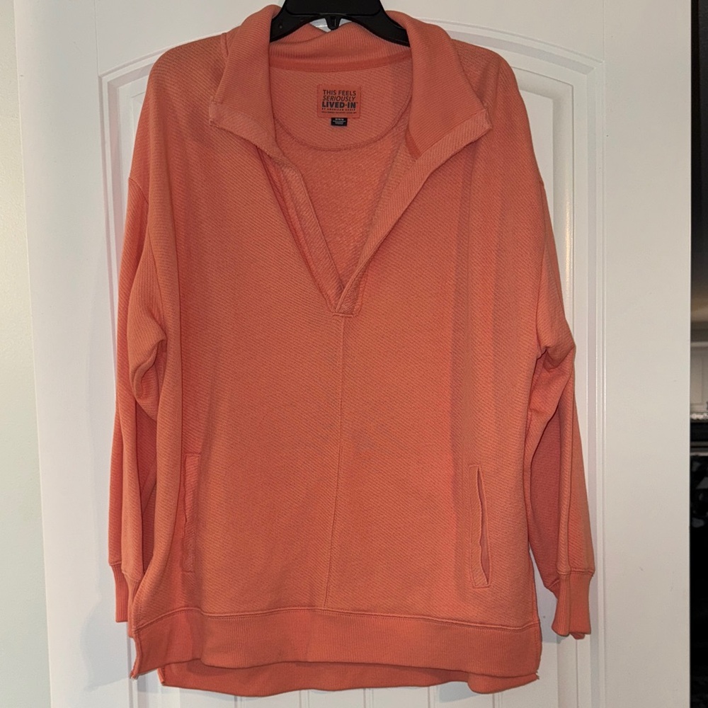 American Eagle Outfitters Peach Knit Sweater